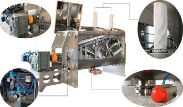 satın al 1000l Çift Şerit Toz Karıştırıcı Yatay Peynir Altı Suyu Alan kurulumu Yüksek Güvenlik Seviyesi online manufacture