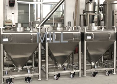 Toz Bin Blender Paslanmaz Çelik için IBC Vakum Hareketli Toz Bin Vakum Konveyör