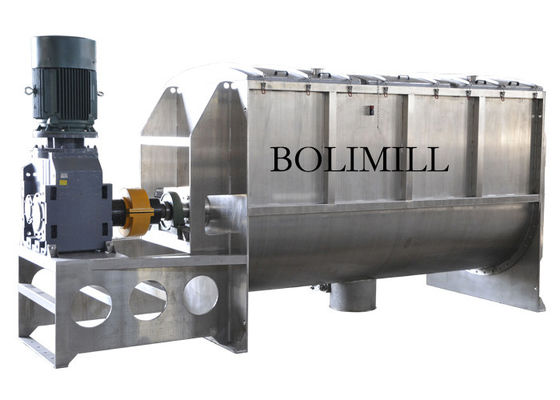 Çift Helisel Şerit Blender 6000L Gıda Tozu Karıştırma Makinesi