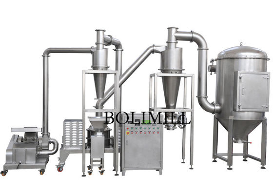 Herb Leaf 2000kg / h Kaba Kırıcılı Toz Öğütücü Makinesi